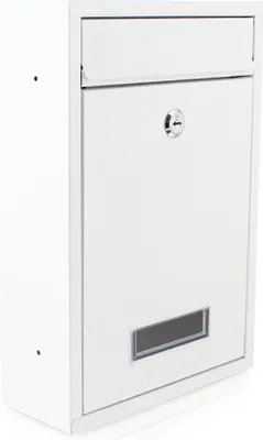 Produktbild von Bituxx Briefkasten klein mit Namensschild Weiss MS-16847