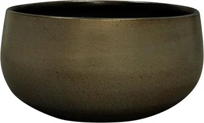 Productafbeelding van Ter Steege - Bloempot - Keramiek - groen - Diameter 28 cm x hoogte 13 cm - opening 23,5 cm