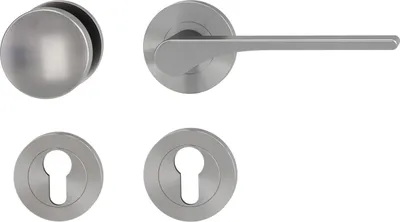 Produktbild von Griffwerk Wechselgarnitur LEAF LIGHT SIEGER DESIGN - DIN Rechts Samtgrau