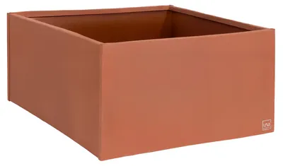 Produktbild von UNUS Pflanzkübel Blumenkübel Hochbeet quadratisch  inklusive Teichfolieneinsatz 80x80x40cm rost