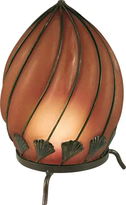 Produktbild von Näve Leuchten Tischleuchte ORIENT mit E14 Tischleuchte ORIENT mit E14 Tischleuchten - Glas-Tischleuchte "Orient", Tischlampe aus Metall und Glas in orange, 39 cm hoch, Ø 25 cm, E14-Fassung