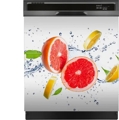 Produktbild von Magnete Dekorative 60x60 cm Küche Magnetmatte Spülmaschine - Splash Früchte Spritz