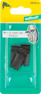 Produktbild von wolfcraft 3 Ersatzschneiden für Lochsäge 5978000 - 5979000