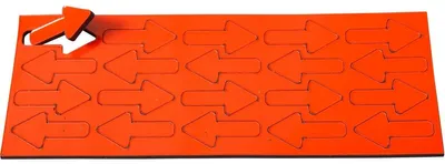 Produktbild von Magnetische Symbole Pfeil 22,5x12mm VE=20 Stück rot