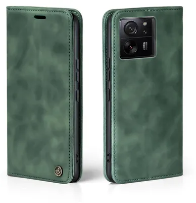 Produktbild von Handy Hülle für Xiaomi 13T / 13T Pro Klapphülle Bookcase Flip Cover Handy Tasche Etui Farbe: Grün