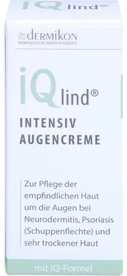 Produktbild von iQlind Intensiv Augencreme mit Hyaluronsäure zur Pflege der Haut der Augenregion, 15 ml Creme