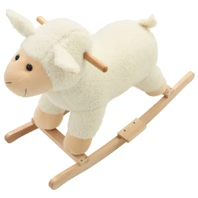 Immagine prodotto di vidaXL Animale a dondolo pecora peluche 78x34x58 cm Bianco