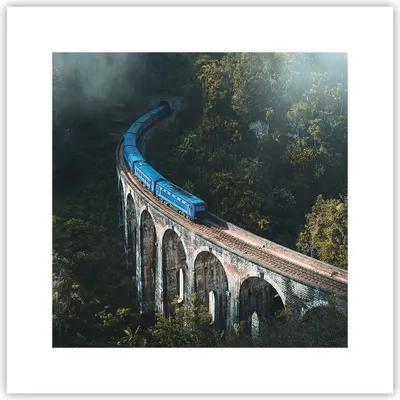 Produktbild von Poster - Poster ohne Rahmen - Zug Hogwarts Express - 30x30 cm - Wand Bild - Wanddeko - Wandbilder - Kunstposter - Wandposter - Bilder - Kunstdruck - Wanddekoration - Wandbild - P2XAC30x30-5132