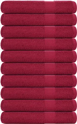 Obrázek produktu pro Saunové osušky FROGN 10 ks bordó 80x200 cm 360 g/m²