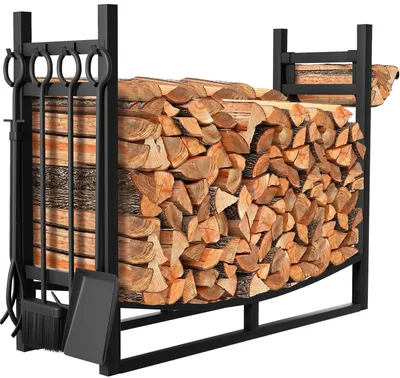 Productafbeelding van Solidchoice - Grote Houtopslag Rack voor Binnen en Buiten