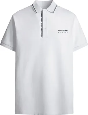 Immagine prodotto di Polo a maniche corte con logo Red Bull Racing, colore bianco, taglia XL, per uomo
