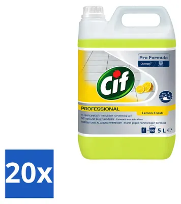 Produktbild von 20 x Cif Allesreiniger Zitrone 5 l - Vorteilspackung - 20 Stücke