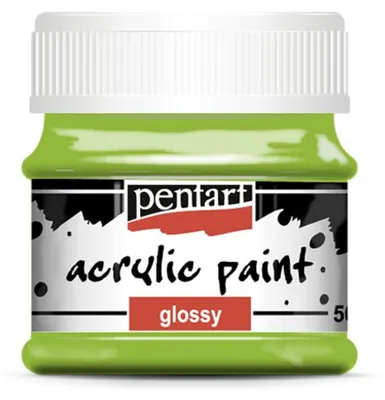 Obrázek produktu pro Akrylová barva lesklá PENTART 50 ml ZELENÁ JABLKO