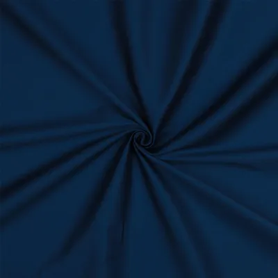 0,5m Baumwoll-Satin Baumwollstoff Satinstoff Meterware unifarben Oeko-Tex zertifiziert marineblau