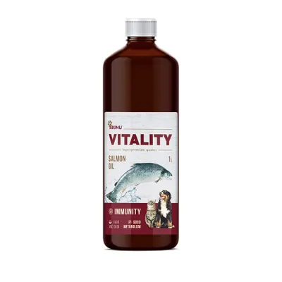 Obrázek produktu pro Akinu VITALITY Lososový olej doplněk stravy pro psy a kočky 1 l