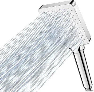 Produktbild von Famanu Duschkopf mit 6 Strahlarten - Hochdruck Duschkopf zur Wassereinsparung