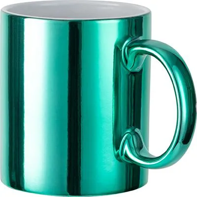 Produktbild von Tasse für Sublimation - Grün - Chromeffekt - 11oz / 320ml