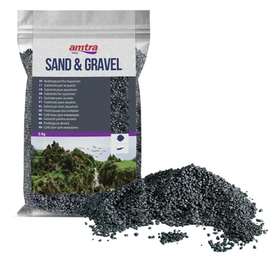 Imagen del producto de Amtra Black Ceramized Quartz: Arena de cuarzo cerámico , ideal para acuarios de agua dulce o salada