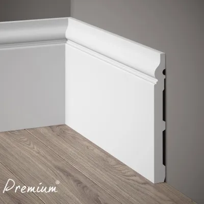 Produktbild von Mardom Sockelleiste MD020P Polyforce 19 x 198 x 2000 mm Weiß Premium beschichtet