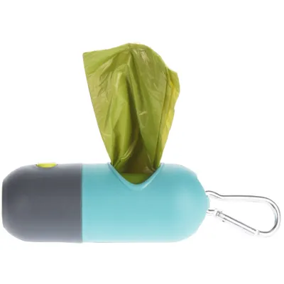 Produktbild von DOGS COLLECTION Kotbeutelspender BEHÄLTER mit TASCHENLAMPE für Hundekotbeutel