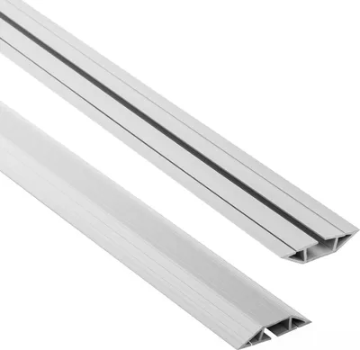 Produktbild von QUEST PVC-Kabelkanäle 10x60mm, 2m trapezförmig, grau
