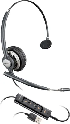 Produktbild von HP Poly EncorePro 715 USB-A Mono-Headset – Kabelgebunden, Schwarz