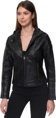 Produktbild von Tazzio Damen Lederjacke F503 (Schwarz, S)