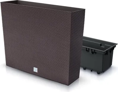 Immagine prodotto di Vaso RATO Case, con inserto, 580x180x498 mm, marrone
