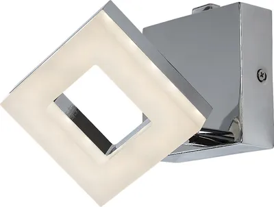 Obrázek produktu pro Koupelnové svítidlo BLAS LED 5W IP44 4000K kovový chrom, plast bílý V:9cm Š:9cm s vypínačem