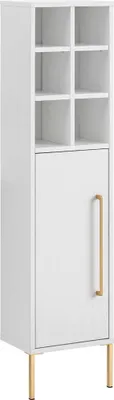 Produktbild von MÖBELPARTNER Badschrank Sarah 148429 kreideweiß 30,4 x 21,8 x 130,6 cm