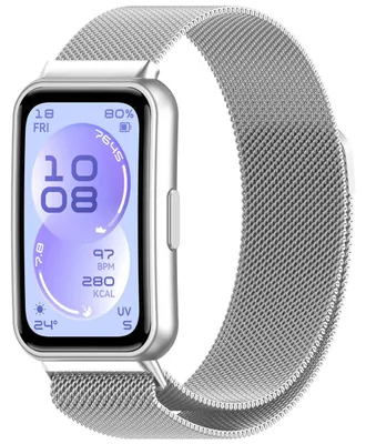 Produktbild von Smartwatch Armband Metall für Huawei Band 11 / 11 Pro Magnetverschluss Silber