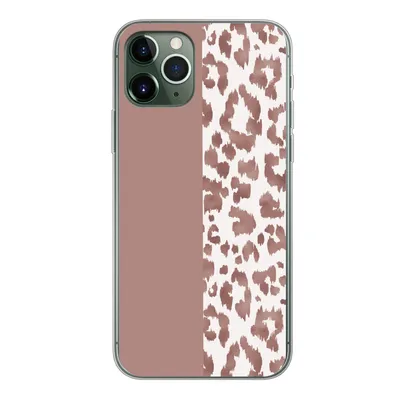 Produktbild von MuchoWow® Handyhülle Schutzhülle Hülle für iPhone 11 Pro Tiermuster - Rosa - Tiere Silikon Softcase Handy Hülle - Handy