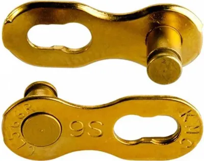 Immagine prodotto di KMC Missinglink 9R Ti-N Gold 2 pezzi per catene 6,6mm,9 velocità C09GR0000