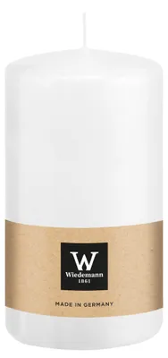 Produktbild von Wiedemann stumpfe Kerze - weis - 12 x 6 cm - 33 Stunden