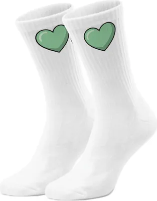 Produktbild von epicsocks Herzensmensch Grünes Herz Socken in 37-41 im Paar
