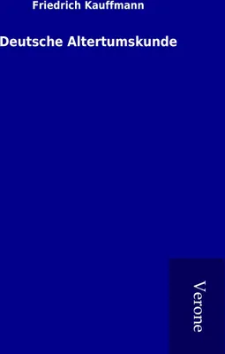 Produktbild von Deutsche Altertumskunde