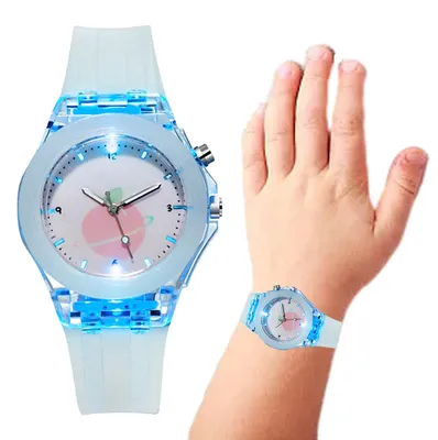 Produktbild von Mädchenuhr, Schüleruhr, Leuchtuhr für Jungen, Armbanduhr mit Silikonarmband