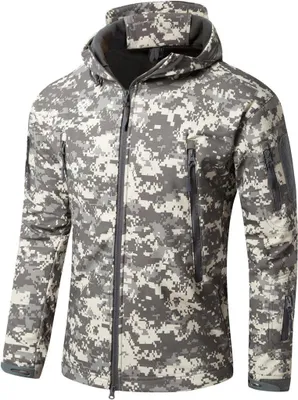 Produktbild von Taktische Softshelljacke für Herren, camouflagefarben und winddicht