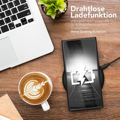 Produktbild von EAZY CASE Clear Hybrid Bumper Hülle für Samsung Galaxy S24 Ultra, Handyhülle stoßfest mit Kameraschutz, Handycase dünn in Schwarz
