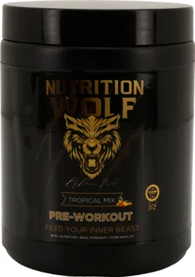 Produktbild von Nutrition Wolf Pre-Workout Stimulant 300 g – Kreatin, Koffein & Beta-Alanin -