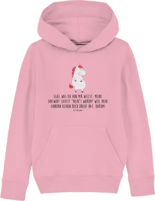 Produktbild von Mr. & Mrs. Panda Kinderpullover Einhorn Wut 9-11 Jahre (134/146) - Baumwolle Pink - Geschenk, Pullover, Büro, Kinderbekleidung, Kapuzenpulli, Unicorn, Einhörner, Sweater
