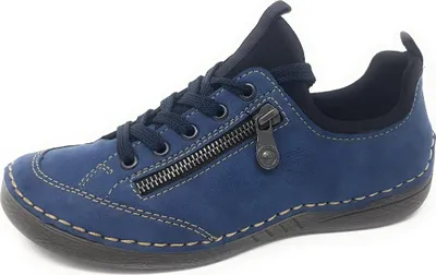Imagen del producto de Zapatos deportivos para mujer Rieker Morelia, tipo cordones, color azul, para uso diario