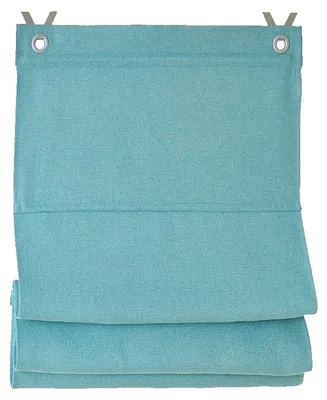 Produktbild von Deco4Me Raffrollo Blickdicht mit Ösen ohne Bohren – Türkis, 45 x 130 cm