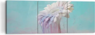 Produktbild von Bild auf Leinwand - Leinwandbild - 3 Teile - Modern Grafik Blume - 120x40cm - Wand Bild - Wanddeko - Wandbilder - Leinwanddruck - Bilder - Wanddekoration - Leinwand bilder - Wandbild - CA120x40-4534