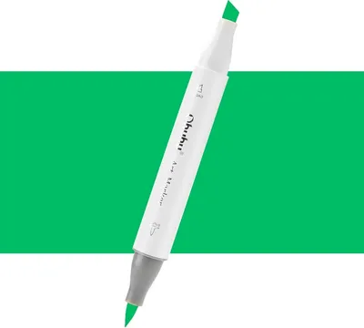 Zdjęcie produktu dla OHUHU dwustronny pędzel i dłuto, G2 Vivid Green