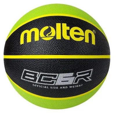Produktbild von molten Basketball BCR2 - Trainingsball aus Gummi, Farbe:Schwarz / Grün, Ballgröße:6