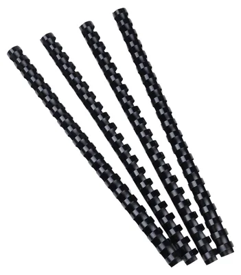 Immagine prodotto di Scatola Exacompta contenente 100 spirali in plastica da 12 mm in PVC per formato DIN A4, colore nero