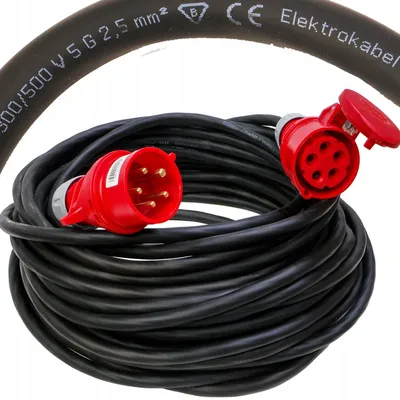 Produktbild von MojeLedy H05RR-F 5x2,5 Verlängerungskabel 16A 10m Gummi