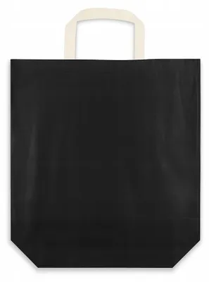 Produktbild von Allbag Baumwolltasche Einkaufstasche Schwarz 38x42cm Stark