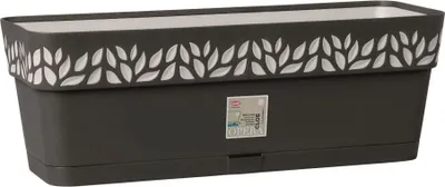 Produktbild von Pflanzgefäß Stefanplast STF827 19 x 17 x 49 cm Grau Anthrazit Kunststoff
